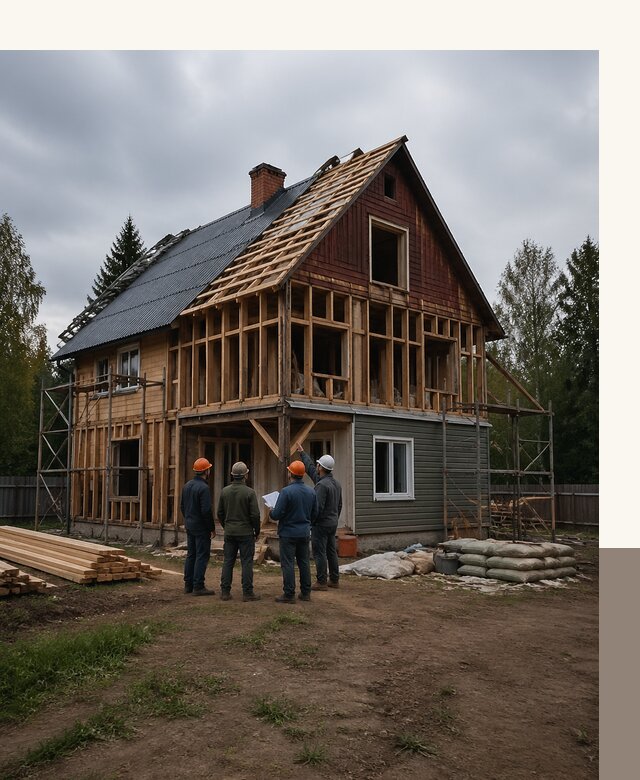 Реконструкция дачного дома в Ялте под ключ с проектом
