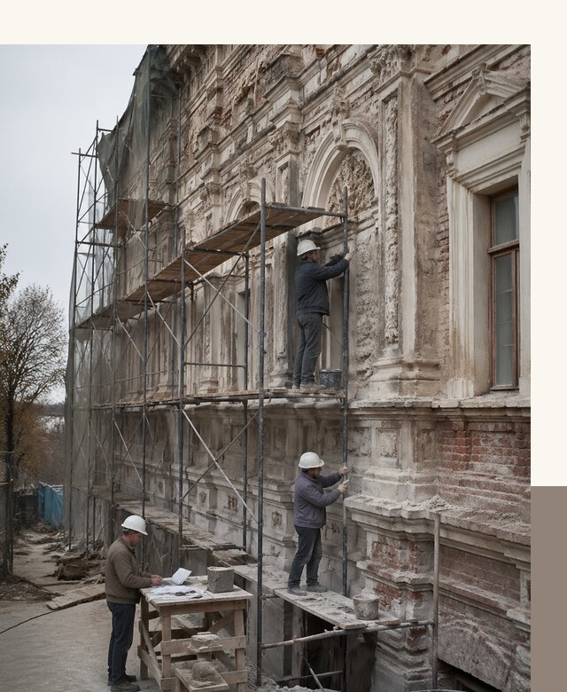Реставрация объектов культурного наследия под ключ в Ялте