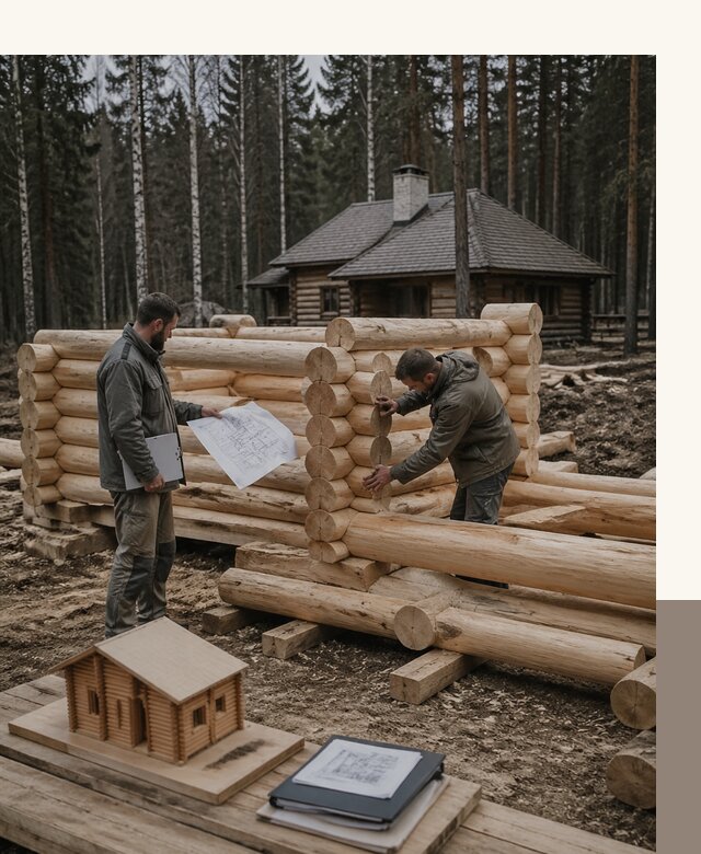 Проектирование и строительство домов из бревна в Ялте